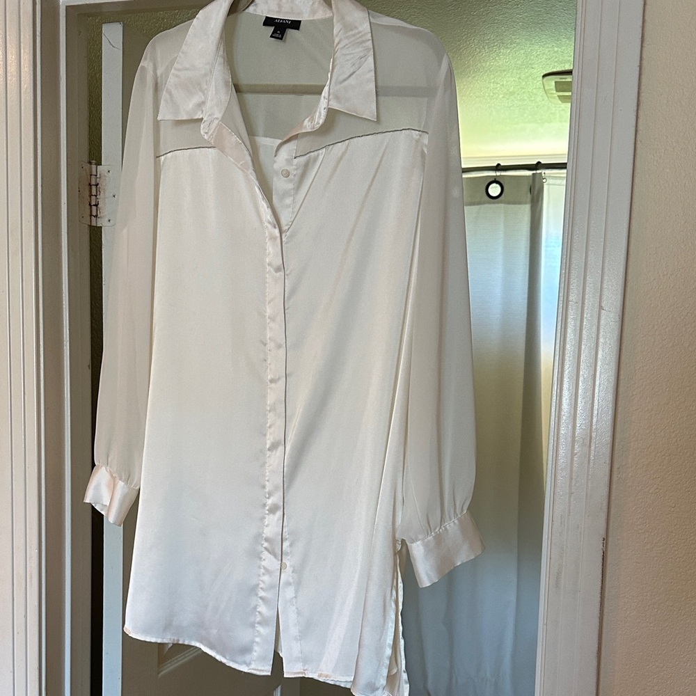 Alfani Elegant Cream Shirt